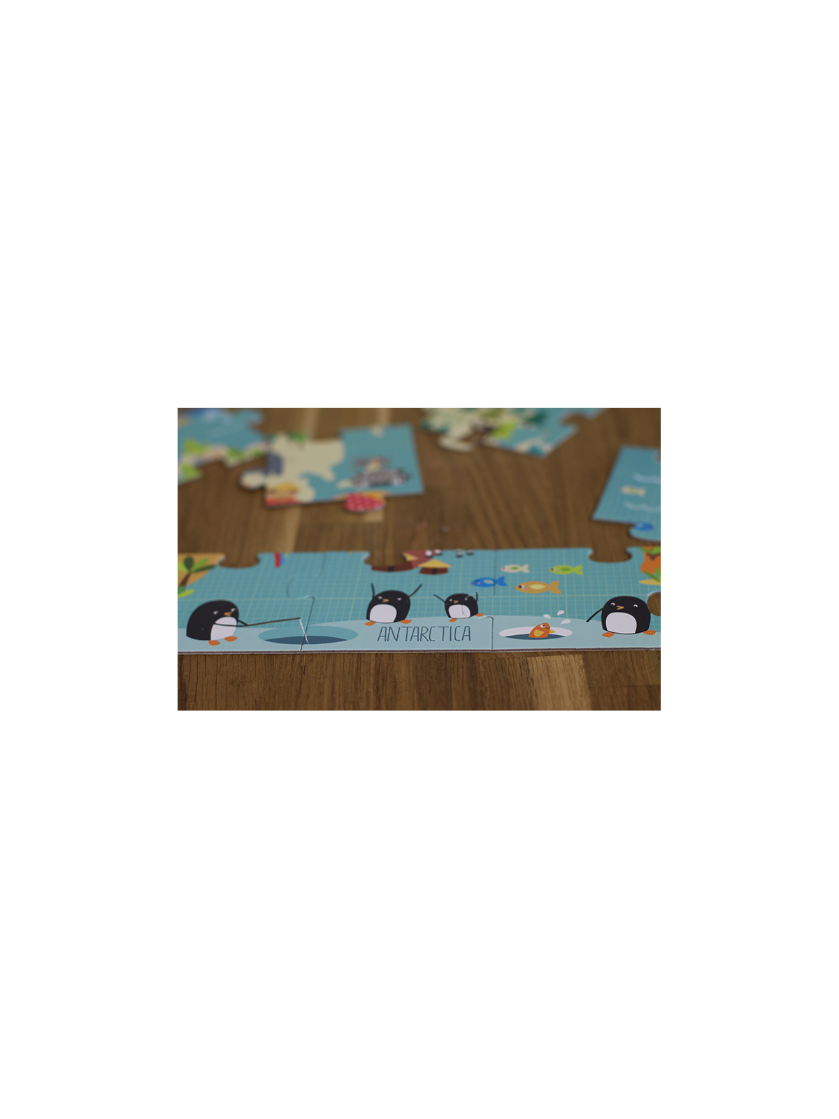 Puzzle XL Apli Kids - Mapa świata 3+