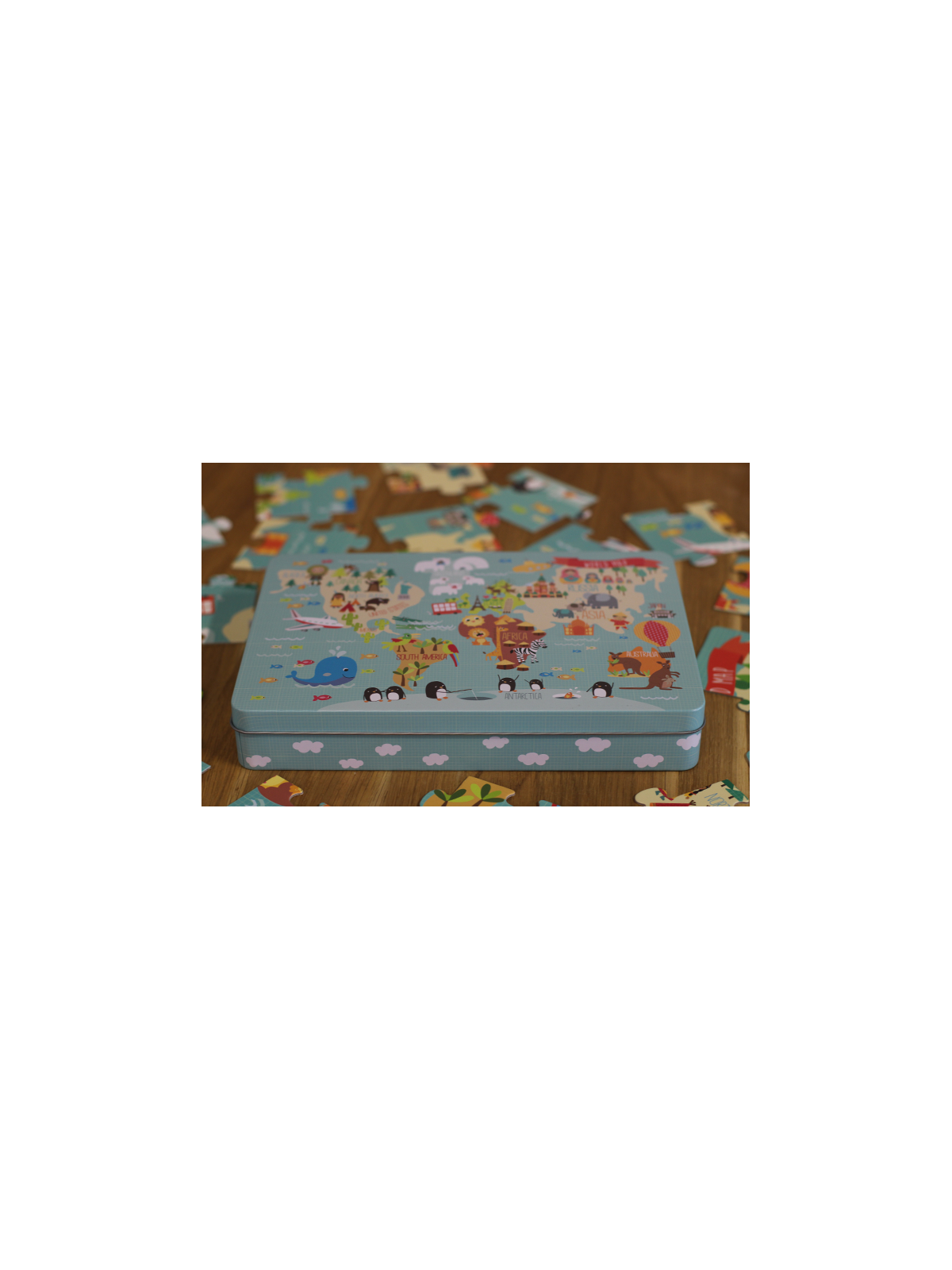 Puzzle XL Apli Kids - Mapa świata 3+