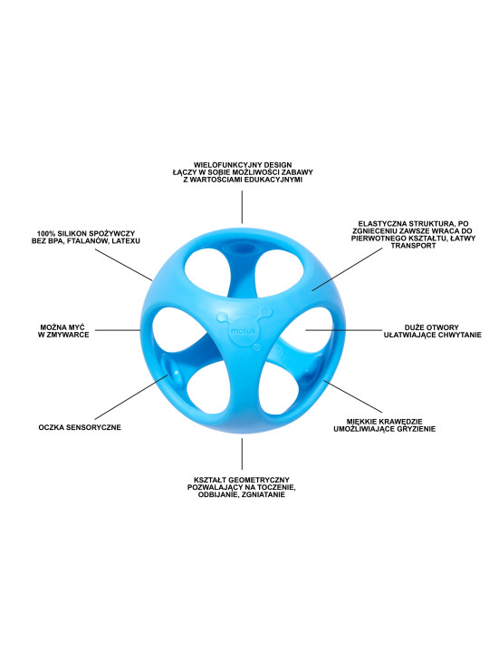 Zabawka kreatywna Oibo - kolor niebieski