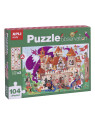 Puzzle obserwacyjne Apli Kids - Zamek 104 el.5+