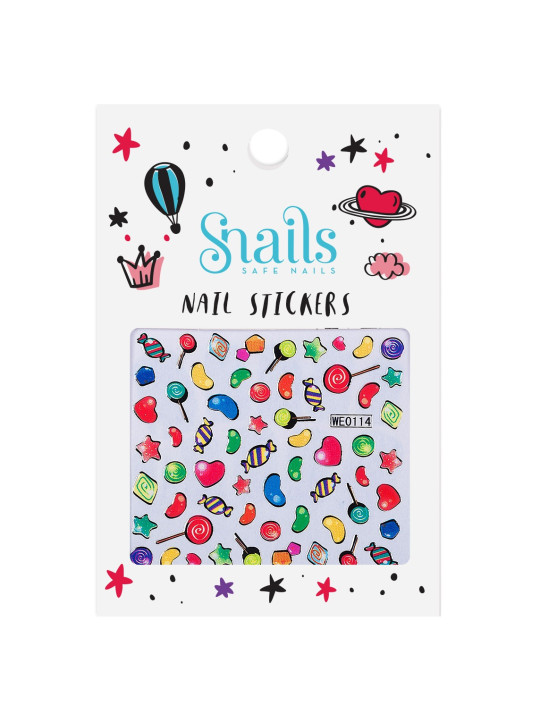 Naklejki na paznokcie dla dzieci Snails - Candy Blast