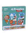 Puzzle 4 układanki Apli Kids - Cztery pory roku 3+