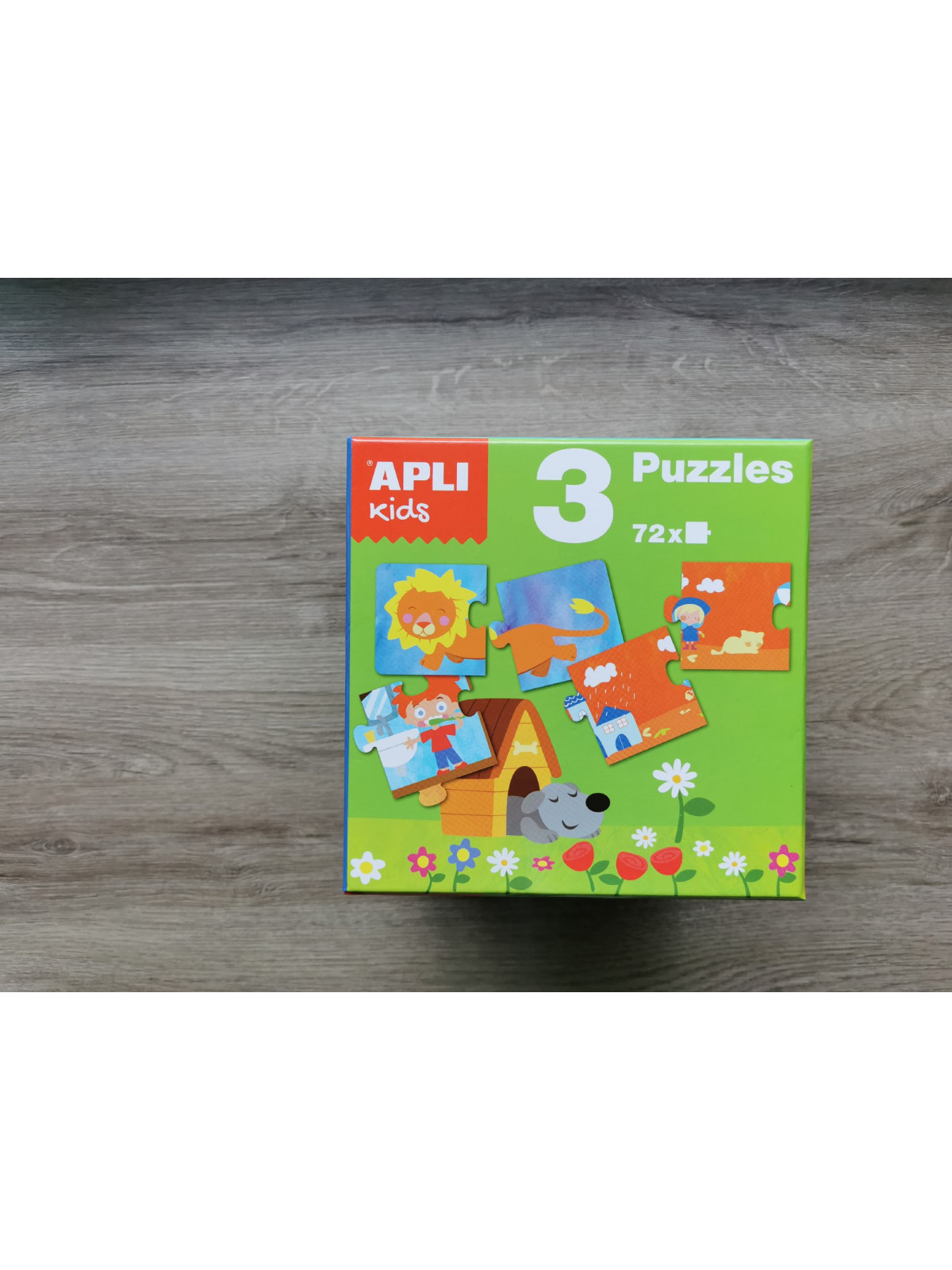 Zestaw Puzzli dla dzieci 3w1 Apli Kids