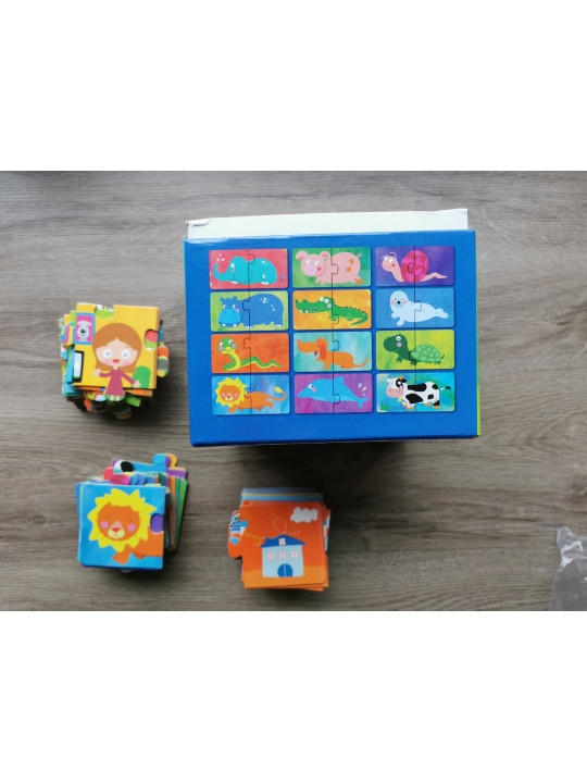 Zestaw Puzzli dla dzieci 3w1 Apli Kids