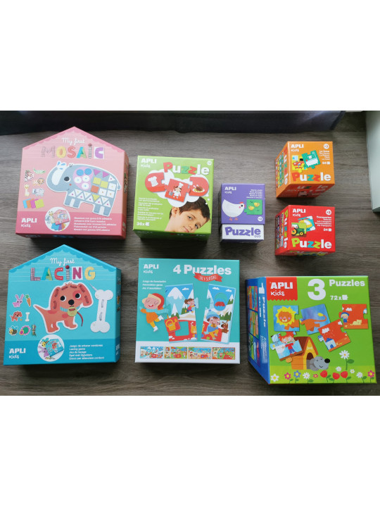 Puzzle 4 układanki Apli Kids - Cztery pory roku 3+