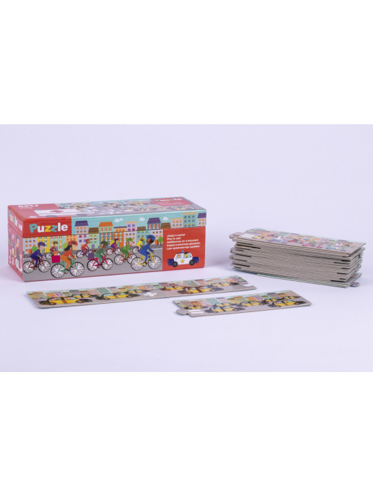 Puzzle do nauki dodawania Apli Kids - Autka 5+