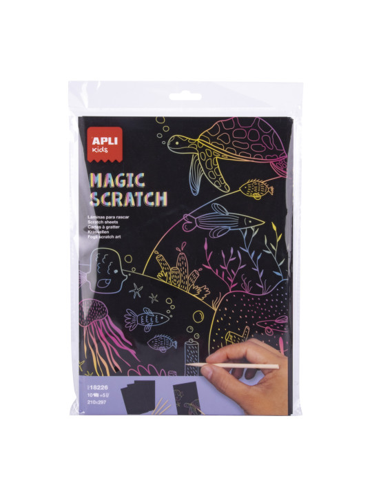 Zestaw wydrapywanek Apli Kids - Magic Scratch A4