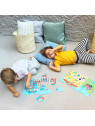 Puzzle w kartonowym domku Apli Kids - Na wsi 3+