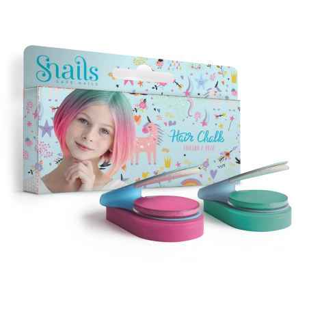 Zmywalne kredy do włosów Hair Chalk 2 szt Snails - Unicorn