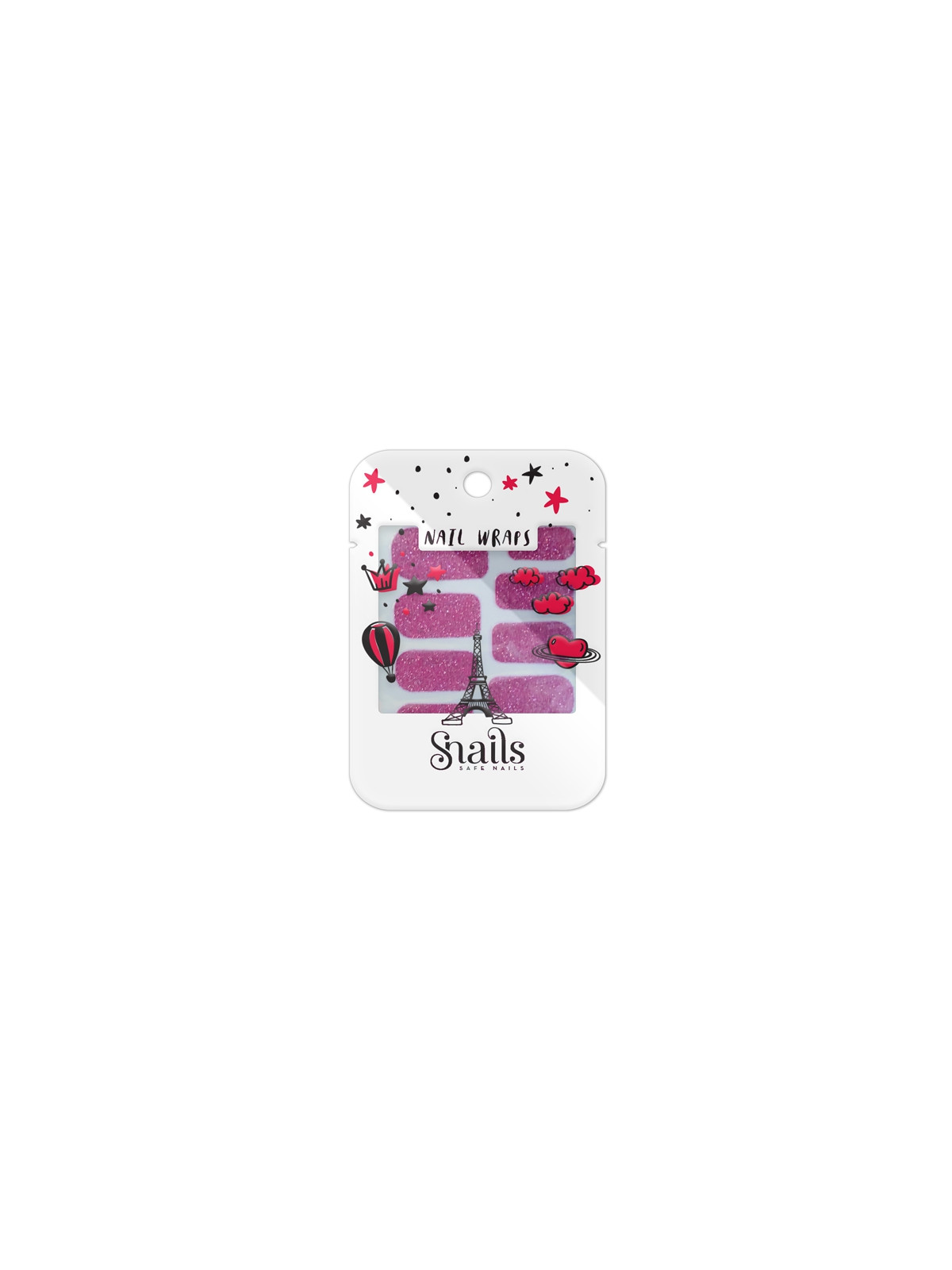 Naklejany lakier Nail Wraps Snails - Red Carpet