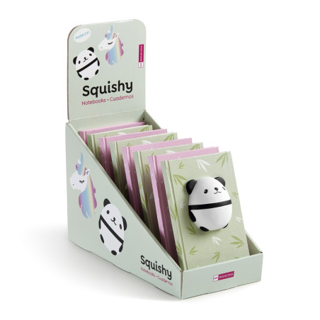 Notatnik A5 z miękką figurką Squishy Miquelrius DISPLAY 8 SZT.