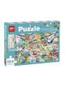 Puzzle obserwacyjne Apli Kids - Miasto 104 el.5+