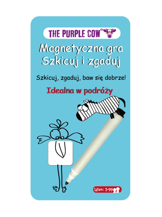 Gra magnetyczna The Purple Cow - Szkicuj i Zgaduj