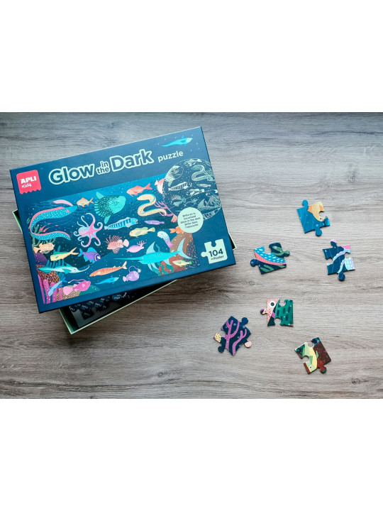 Puzzle świecące w ciemności Apli Kids - Ocean 5+