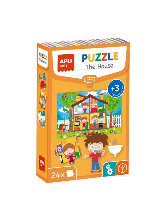 Puzzle edukacyjne 24 elementy Apli Kids - Dom