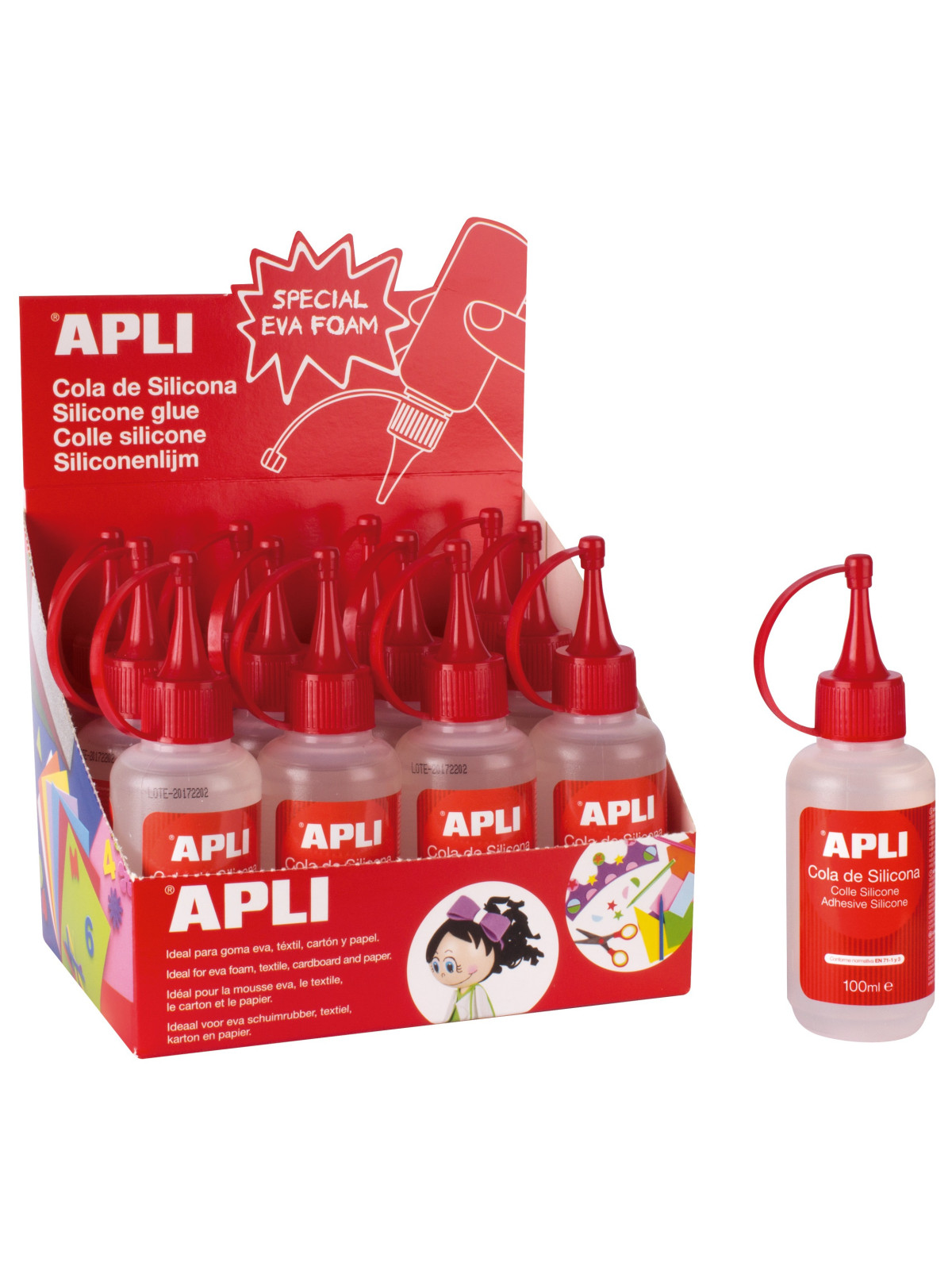 Klej silikonowy 100 ml Apli Kids