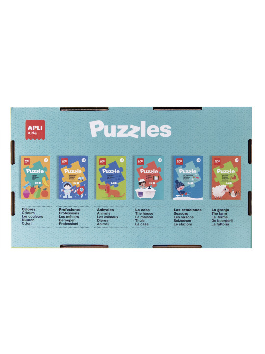 Zestaw puzzli edukacyjnych Apli Kids 6 szt.