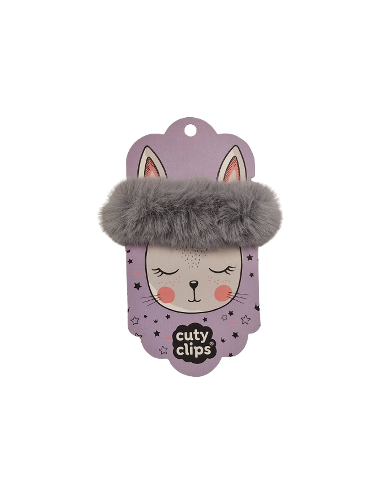 Gumka do włosów Cuty Clips Snails - Fluffy Bunny Grey