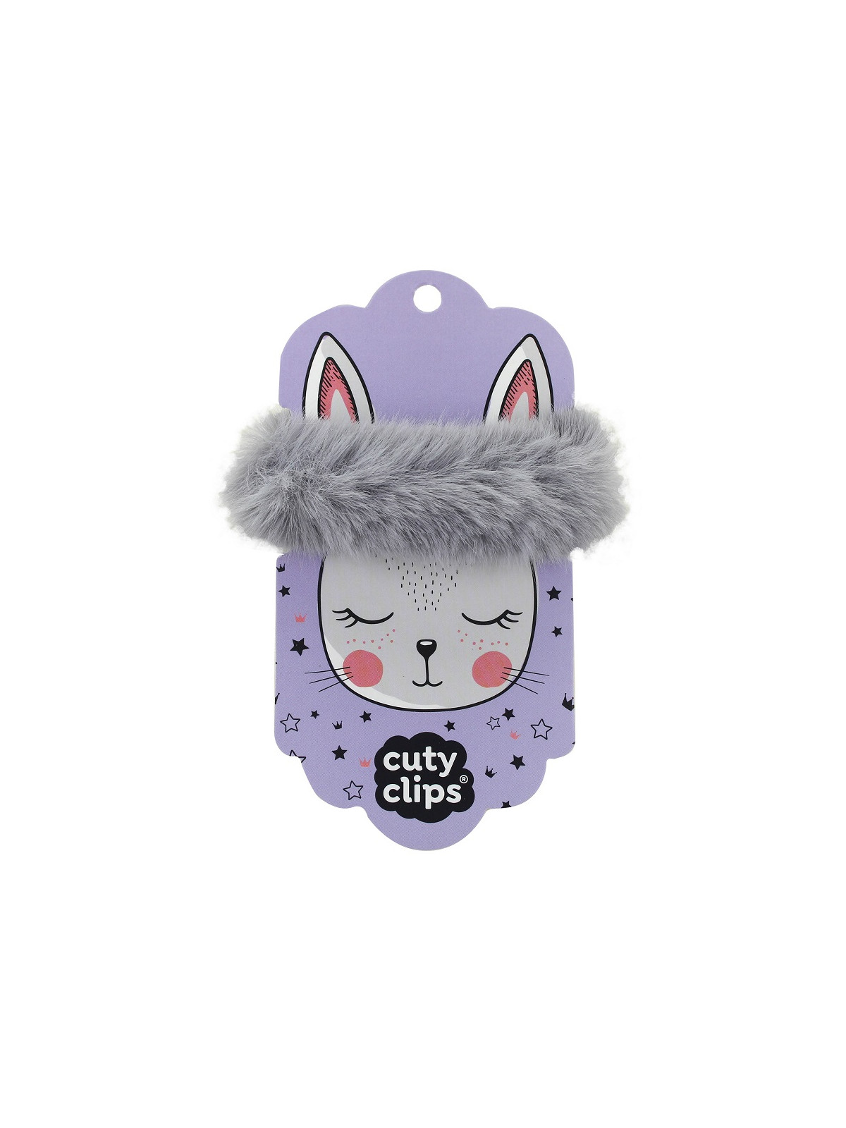 Gumka do włosów Cuty Clips Snails - Fluffy Bunny Grey