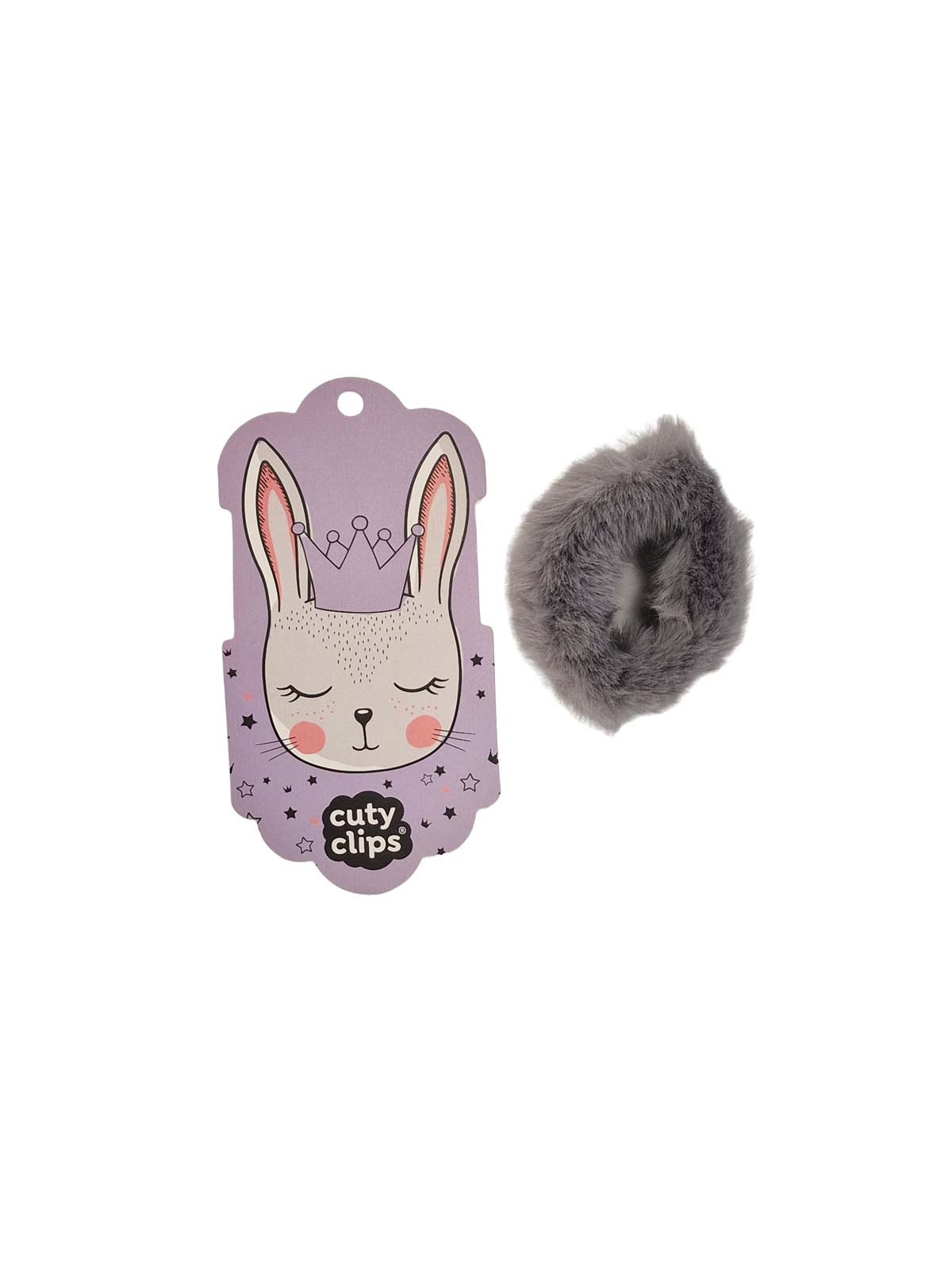 Gumka do włosów Cuty Clips Snails - Fluffy Bunny Grey