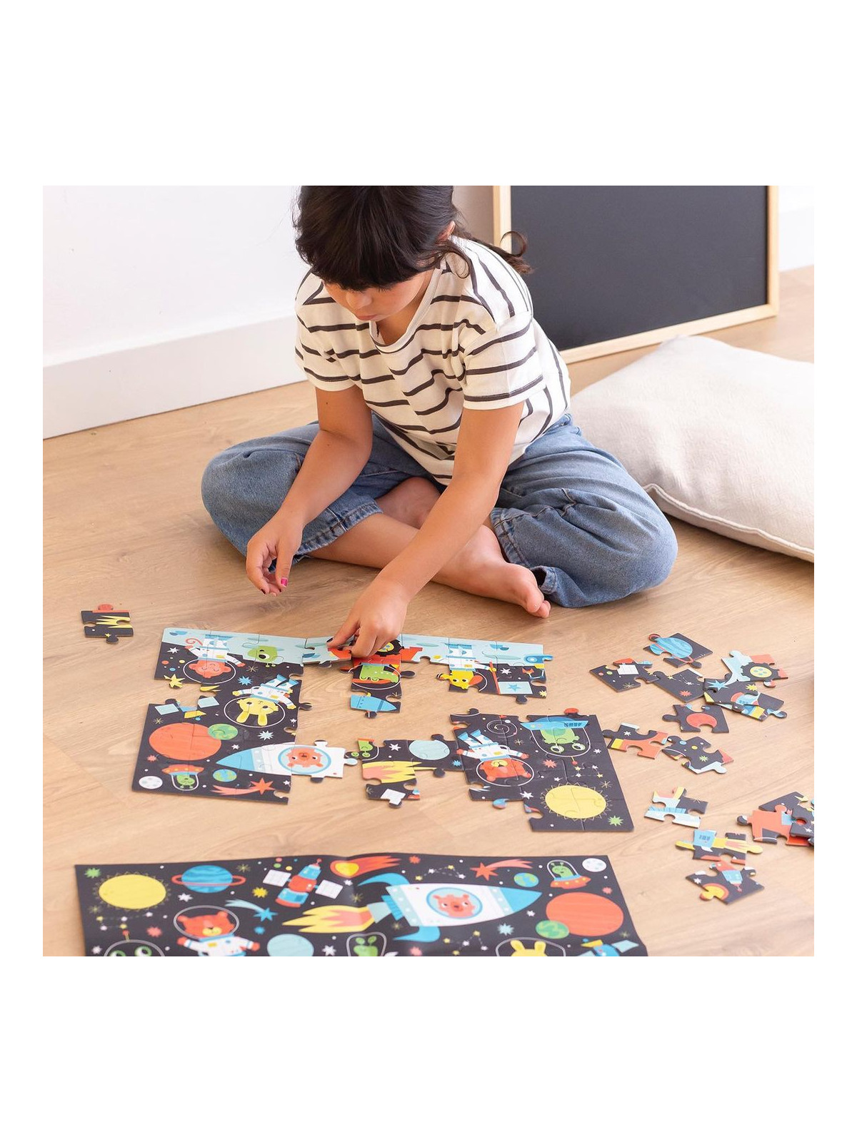 Puzzle świecące w ciemności Apli Kids - Kosmos 4+