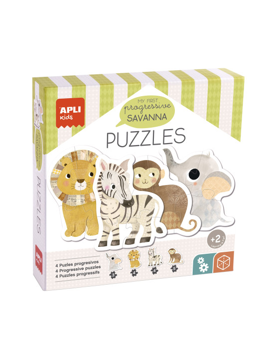 Puzzle progresywne My First Apli Kids - Sawanna 2+