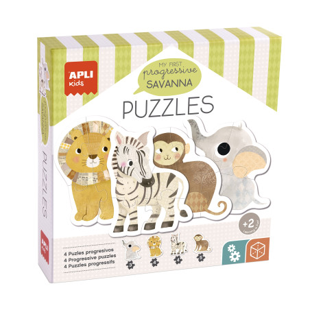 Puzzle progresywne My First Apli Kids - Sawanna 2+