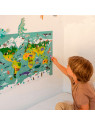 Plakat z naklejkami Apli Kids - Mapa Świata