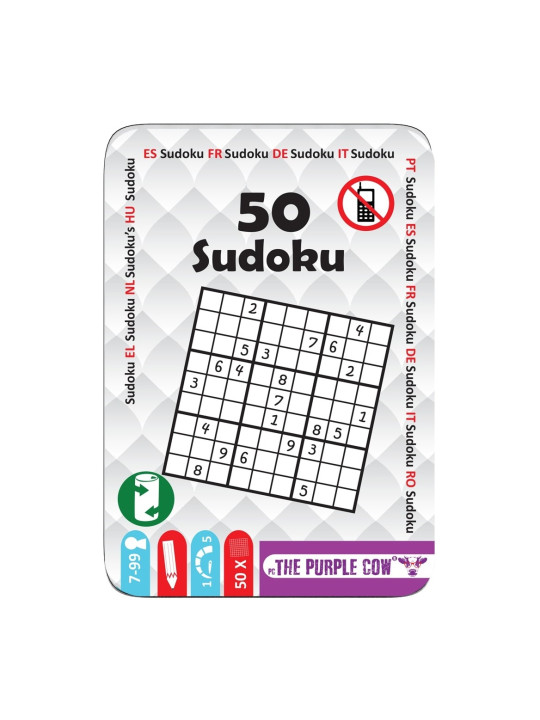 Podróżne łamigłówki The Purple Cow - 50 Sudoku