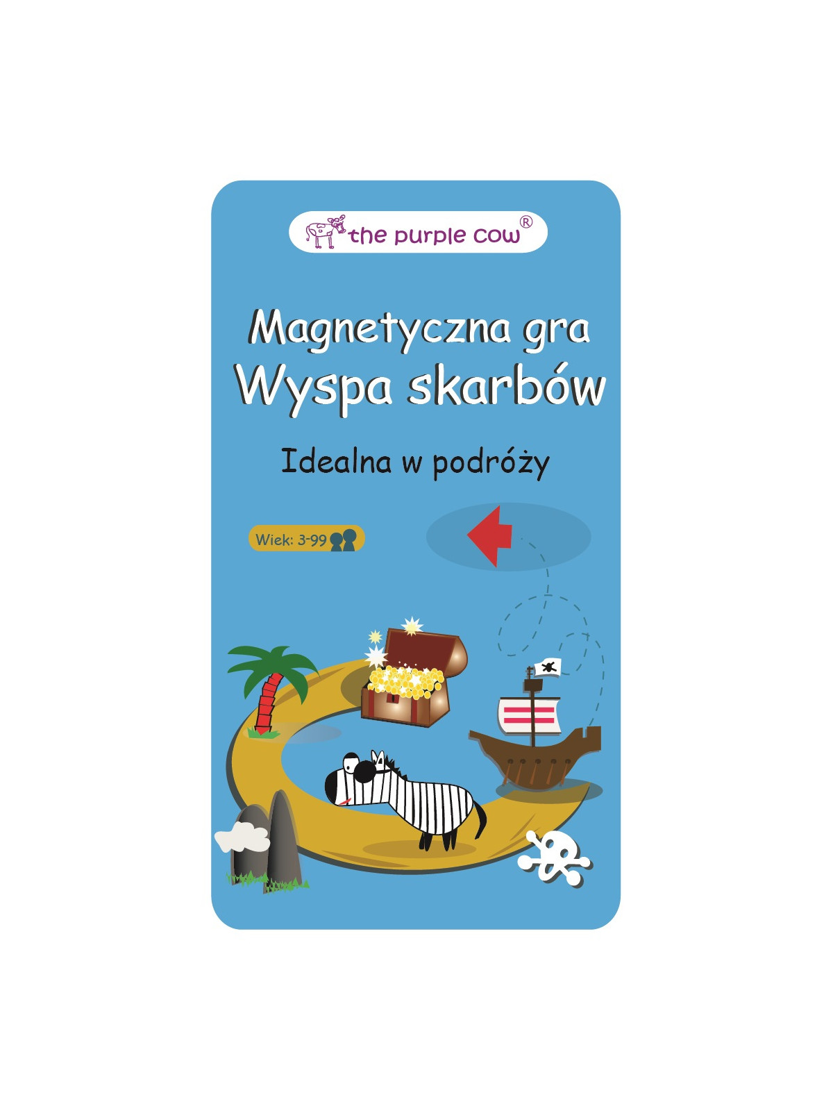 Gra magnetyczna The Purple Cow - Wyspa Skarbów