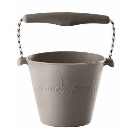 Składane wiaderko do wody i piasku Scrunch Bucket - Szary