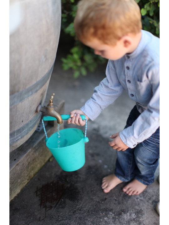 Składane wiaderko do wody i piasku Scrunch Bucket - Szary