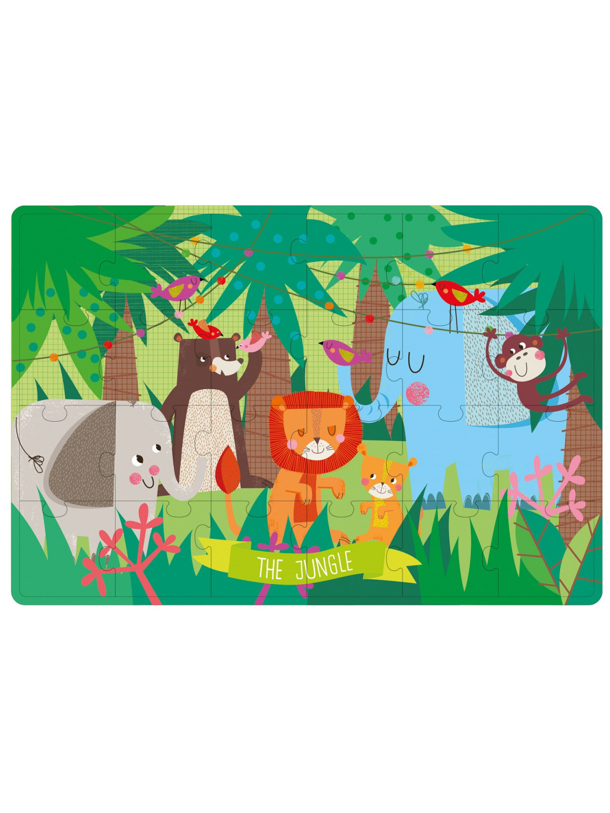 Puzzle XL Apli Kids - Dżungla 3+