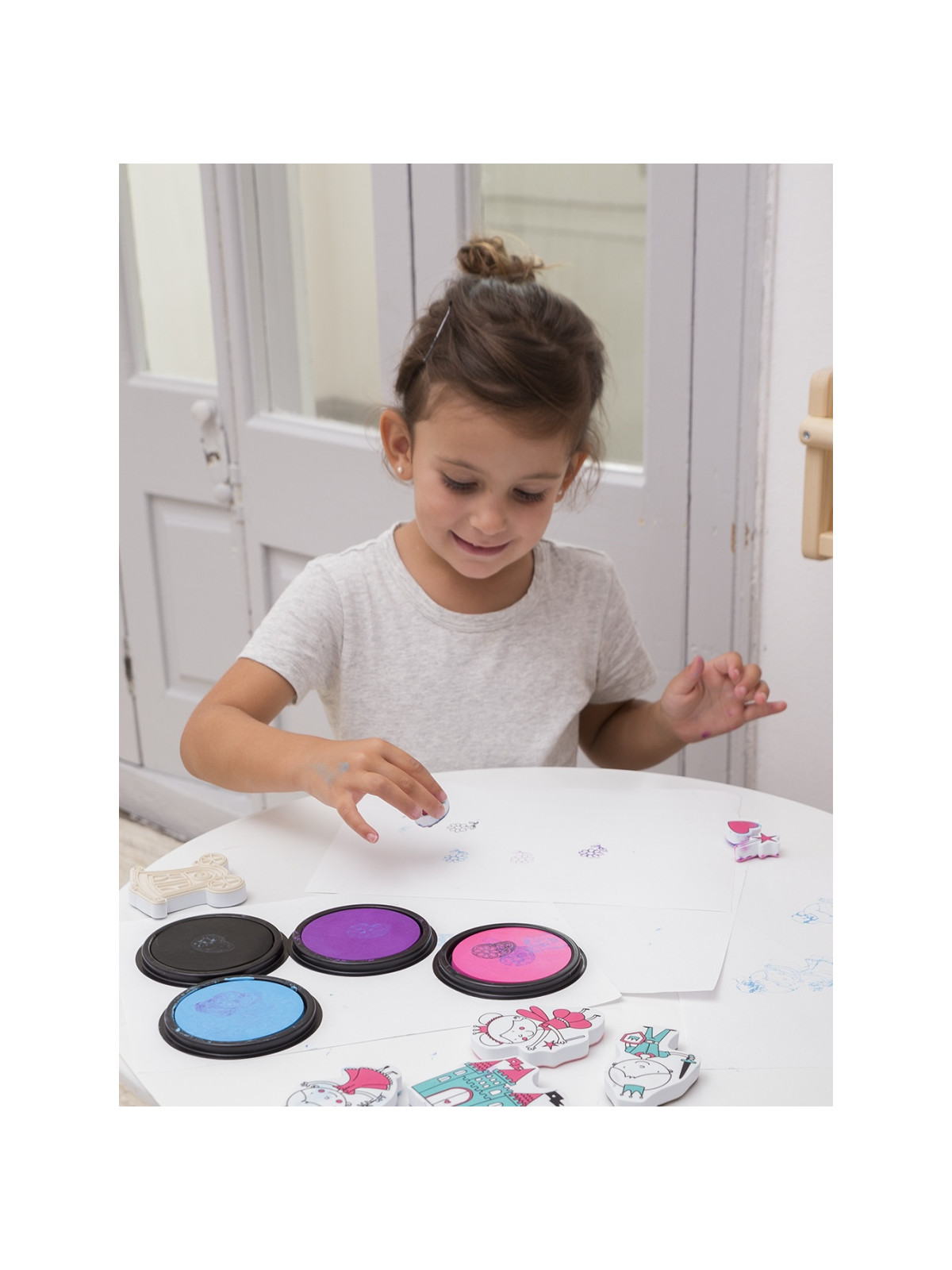 Stempelki z markerem Apli Kids - Las 3+